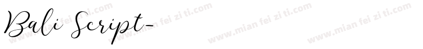Bali Script字体转换